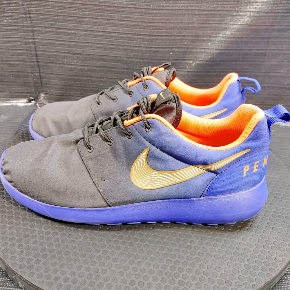 Nike Pennfast Roshe Men Size 10 Running Athletic Shoe Sneaker Blue Orange - Picture 3 of 9